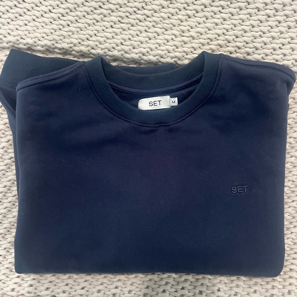 Set Active Navy Pullover size Medium